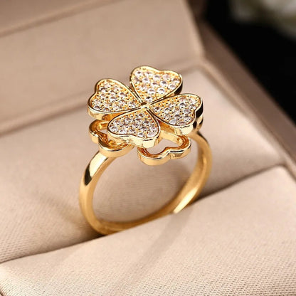 Anillo Trébol de la Buena Suerte - Amelia Joyería