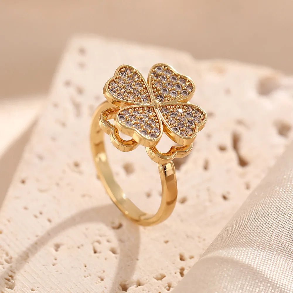 Anillo Trébol de la Buena Suerte - Amelia Joyería