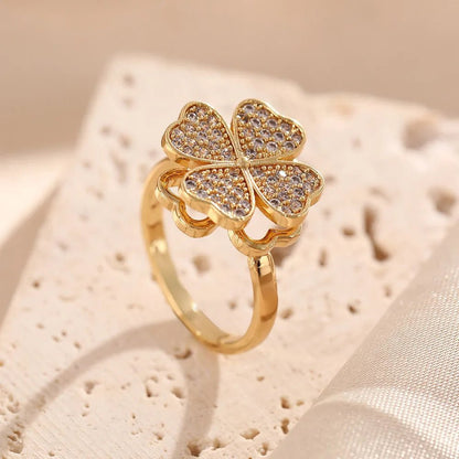 Anillo Trébol de la Buena Suerte - Amelia Joyería