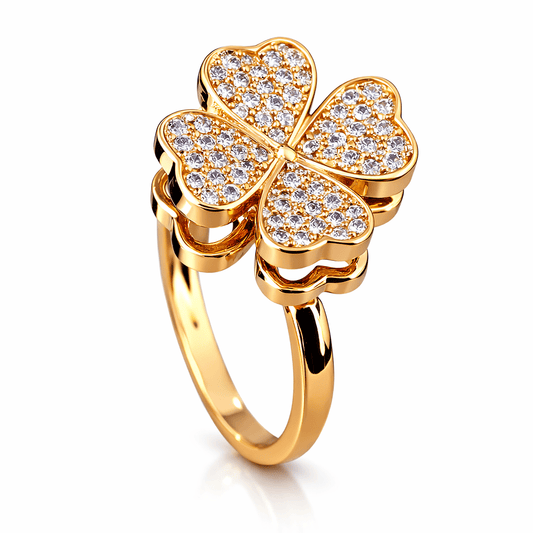 Anillo Trébol de la Buena Suerte - Amelia Joyería