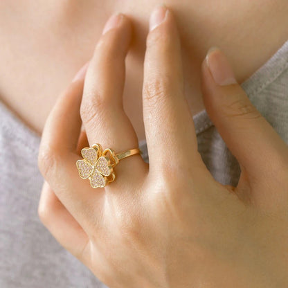 Anillo Trébol de la Buena Suerte - Amelia Joyería
