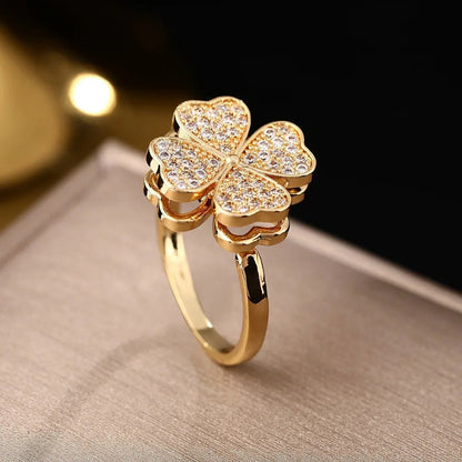 Anillo Trébol de la Buena Suerte - Amelia Joyería
