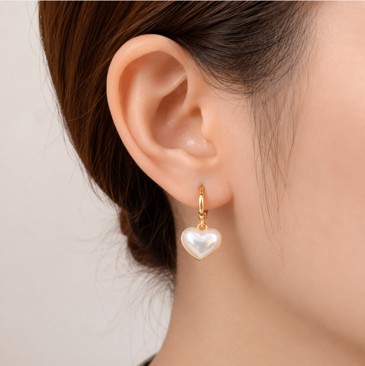 ARETES CORAZÓN - Amelia Joyería