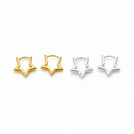 Aretes Estrella de Luz - Amelia Joyería
