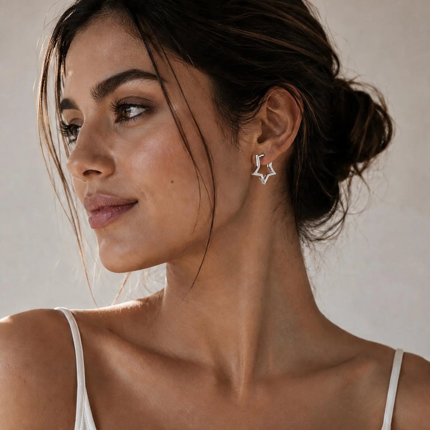 Aretes Estrella de Luz - Amelia Joyería