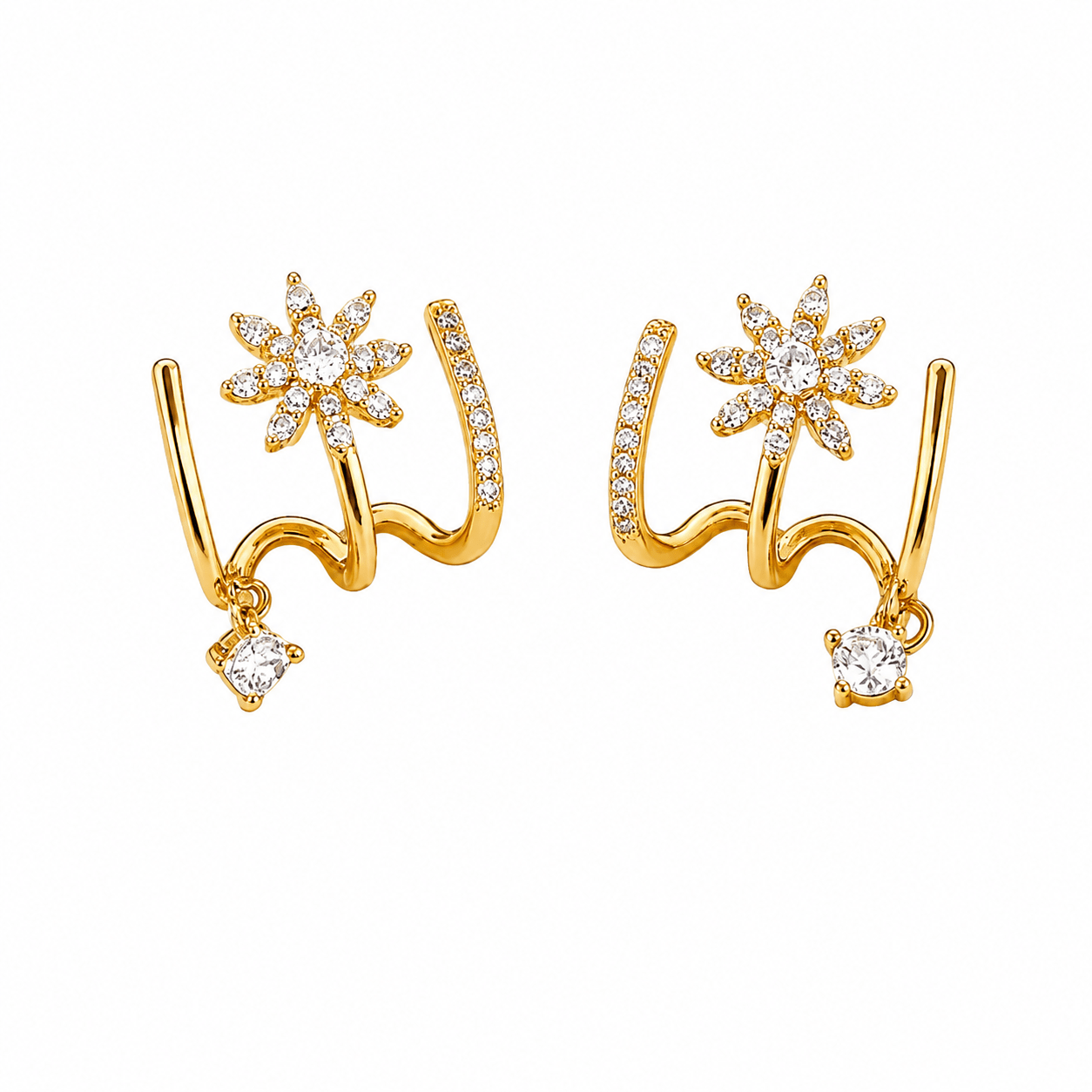 Aretes Garra 2x1 + Regalo - Amelia Joyería