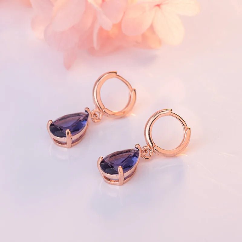Pendientes Lagrima - Amelia Joyería