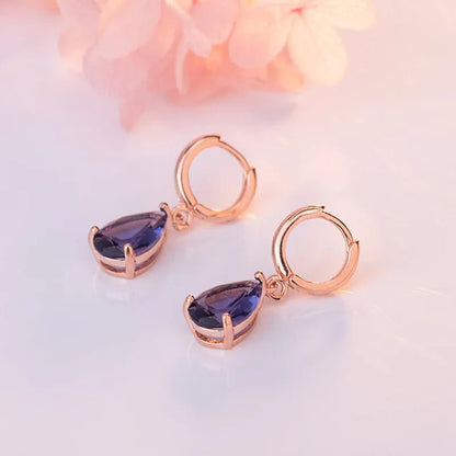 Pendientes Lagrima - Amelia Joyería
