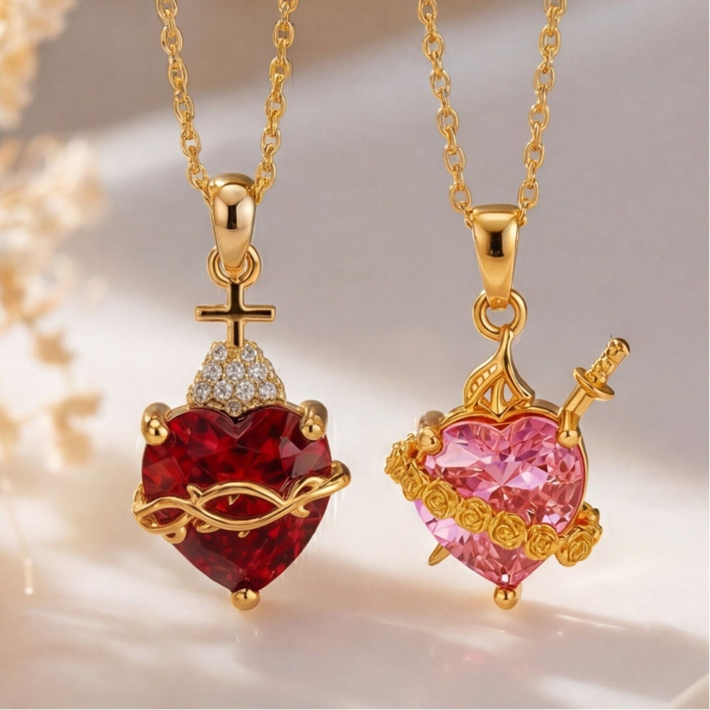 PROMOCIÓN 2x1 Cadena Corazón Santo🎁 - Amelia Joyería