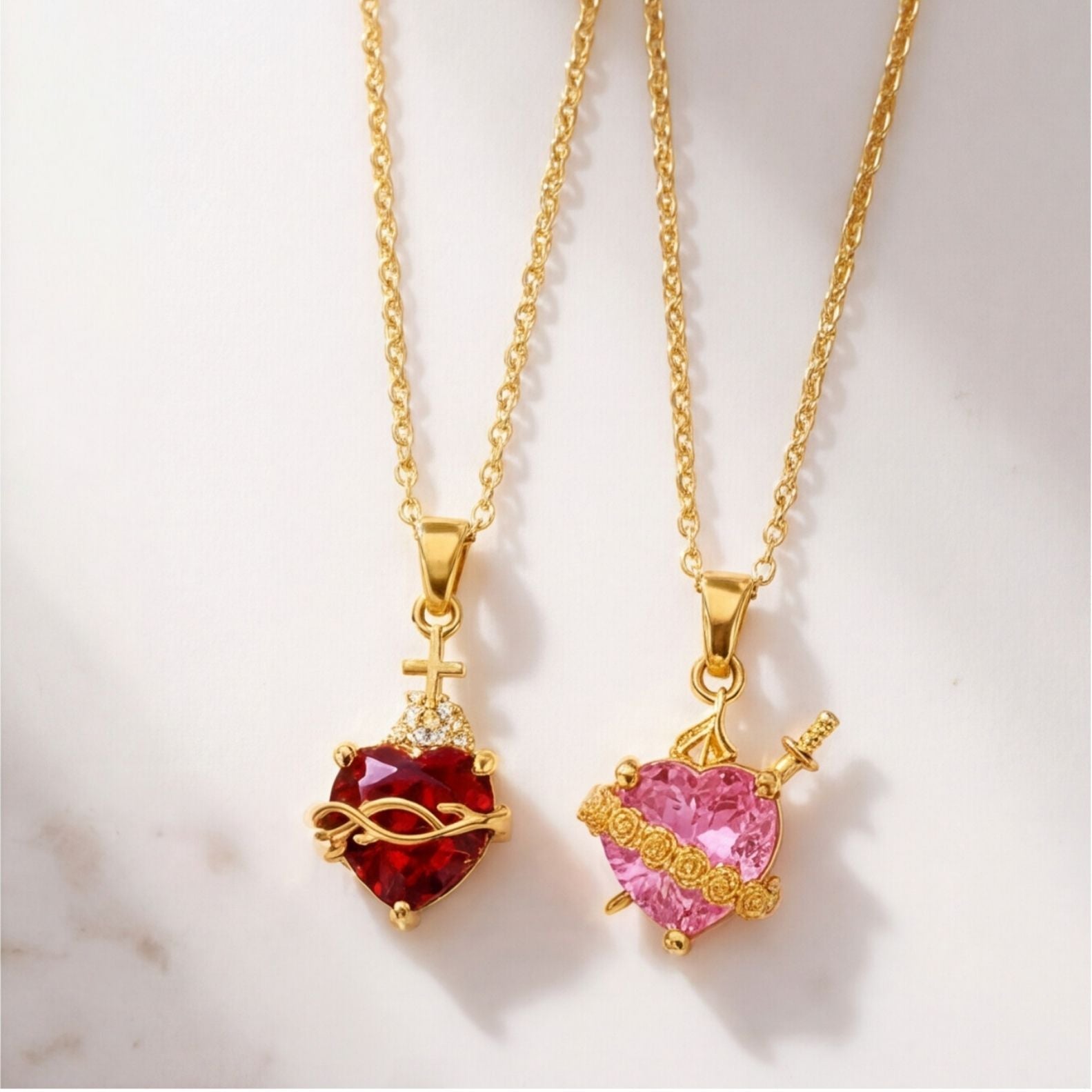 PROMOCIÓN 2x1 Cadena Corazón Santo🎁 - Amelia Joyería