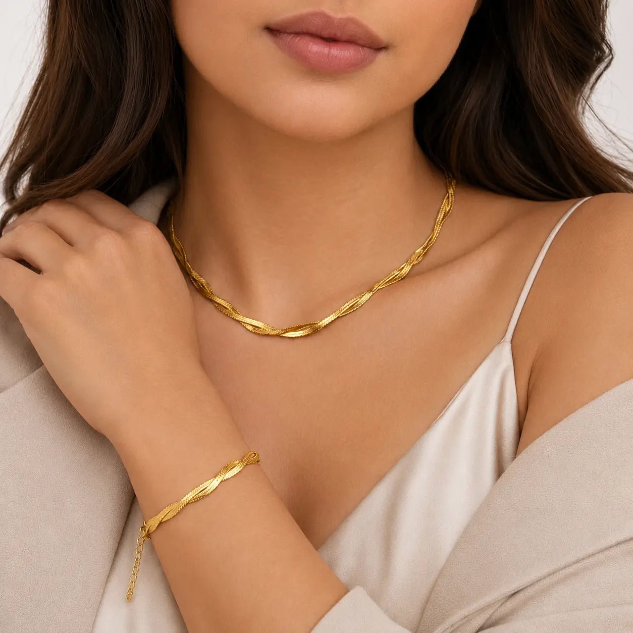 PROMOCIÓN 2x1 CONJUNTO ESPIGA TRENZADA🎁 - Amelia Joyería